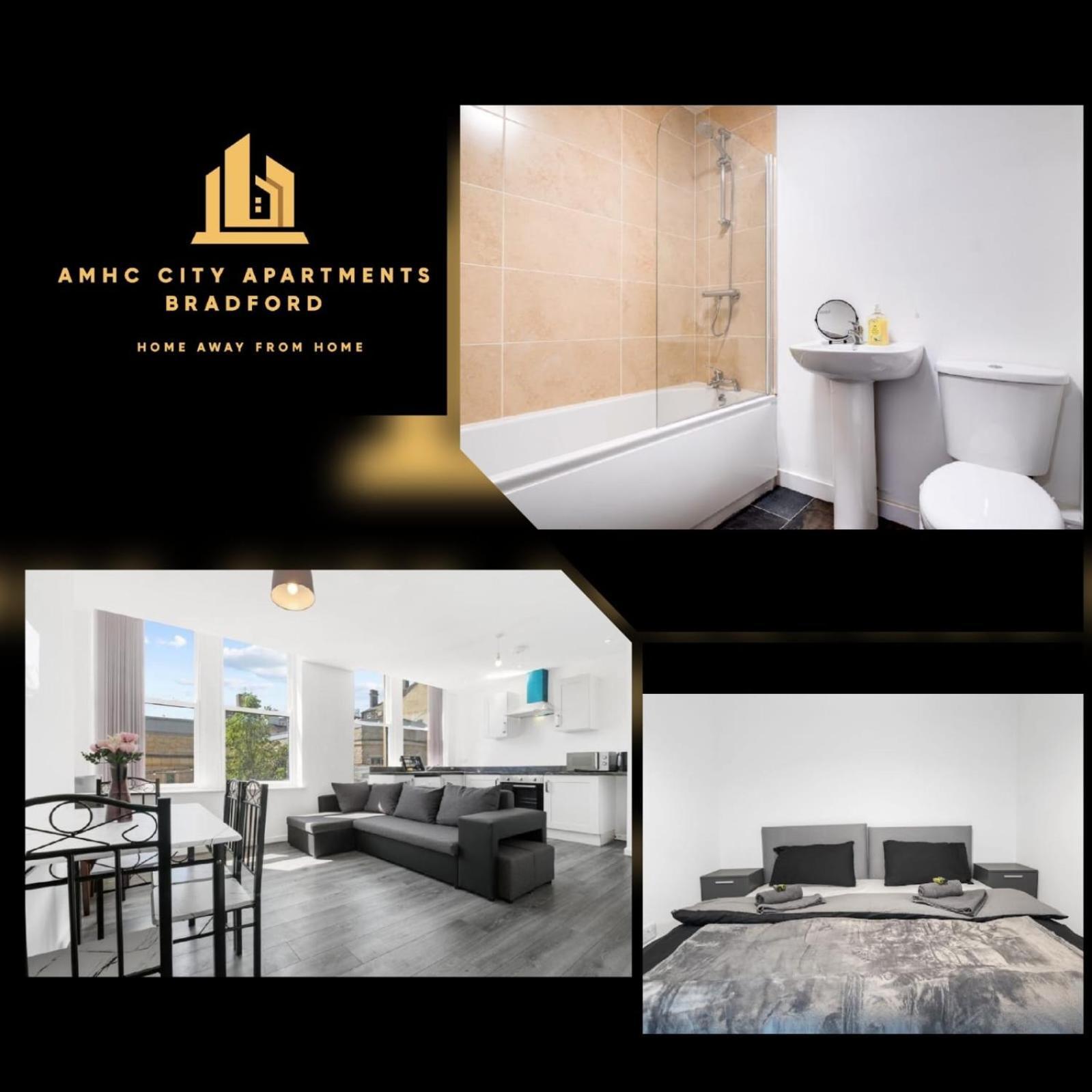 Amhc City Apartments Bradford City Centre One & Two Bedroom Apartments, 24 Hours Express Self Check In, Long Stay Contractors Welcome, Paid Parking Available Nearby Bagian luar foto